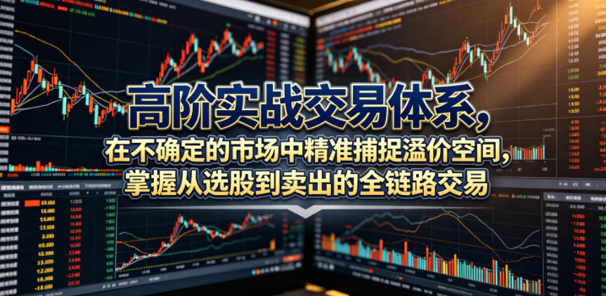 高阶实战交易体系，在不确定的市场中精准捕捉溢价空间，掌握从选股到卖出的全链路交易心法(更新6月)-副业网