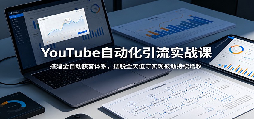 YouTube自动化引流实战课：搭建全自动获客体系，摆脱全天值守实现被动持续增收-副业网