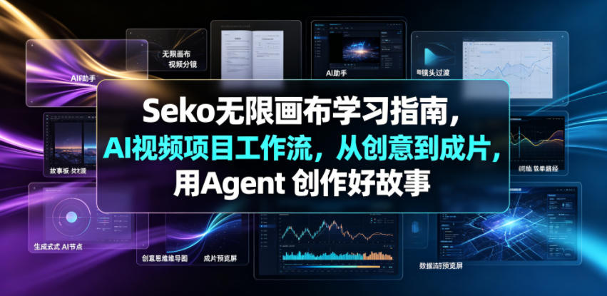 Seko无限画布学习指南,AI视频项目工作流,从创意到成片,用Agent 创作好故事-副业网