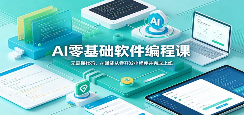 AI零基础软件编程课:无需懂代码,AI赋能从零开发小程序并完成上线-副业网
