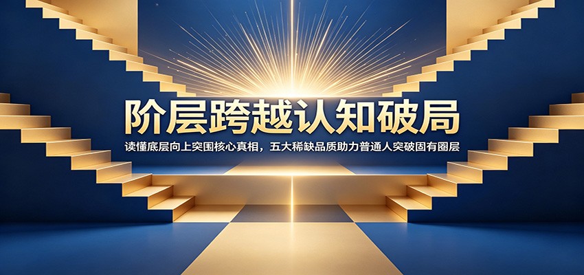 阶层跨越认知破局：读懂底层向上突围核心真相，五大稀缺品质助力普通人突破固有圈层-副业网