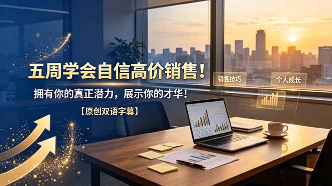 五周学会自信高价销售!拥有你的真正潜力,展示你的才华!【原创双语字幕】-副业网