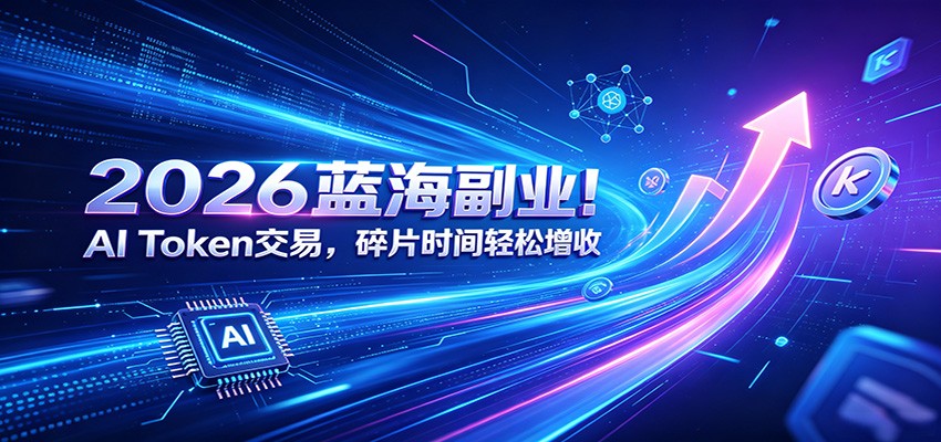 2026蓝海副业!AI Token交易,碎片时间轻松增收-副业网