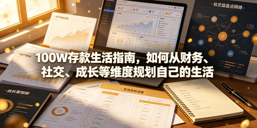 付费文章:100W存款生活指南,如何从财务、社交、成长等维度规划自己的生活-副业网