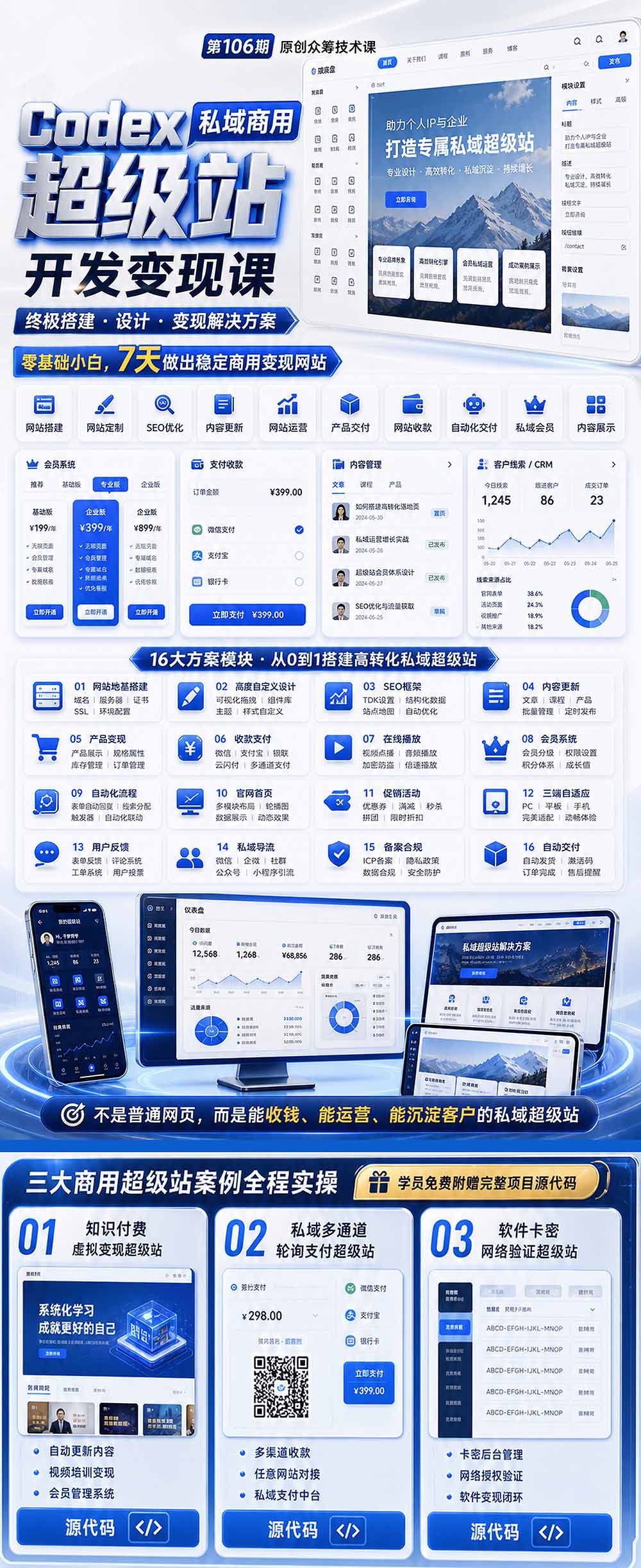 图片[3]-Codex私域商用超级站Ai开发变现课106期-更新0630：不是普通网站，而是能收钱，能运营，能沉淀客户的私域超级站-副业网