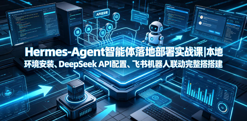 Hermes-Agent智能体落地部署实战课|本地环境安装、DeepSeek API配置、飞书机器人联动完整搭建教程-副业网