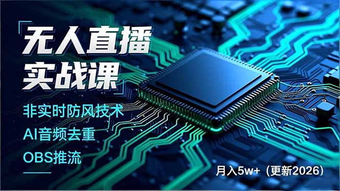 无人直播实战课(更新6月-副业网