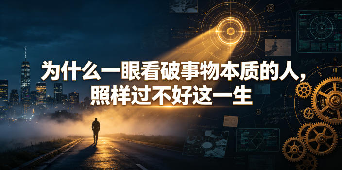 付费文章：为什么一眼看破事物本质的人，照样过不好这一生-副业网