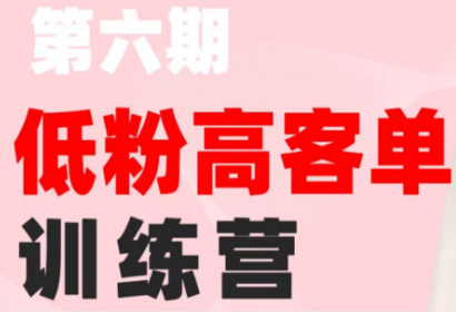 珠丽Julie·小红书低粉高客单训练营(第六期)-副业网