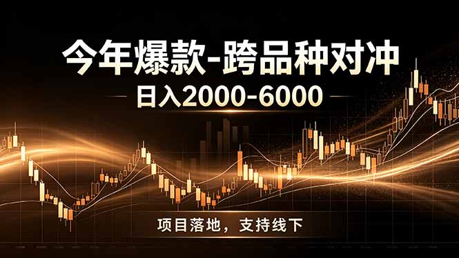 全新跨品种对冲模式上线！日稳定盈利 2000-6000，合规长久可批量放大-副业网