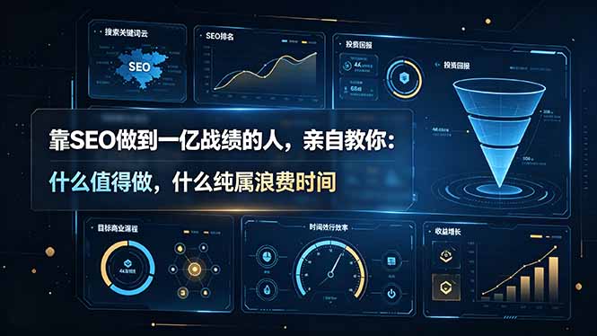 靠SEO做到一亿战绩的人，亲自教你：什么值得做，什么纯属浪费时间【原创双语字幕】-副业网