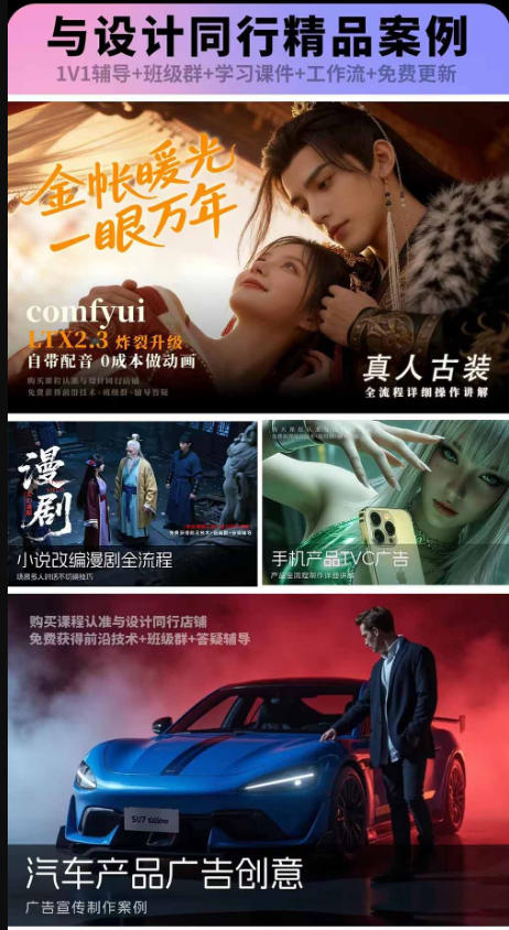 图片[2]-2026新版ComfyUI漫剧动画全流程实战课，0基础入门到进阶全流程动态漫，轻松实现流量变现-副业网