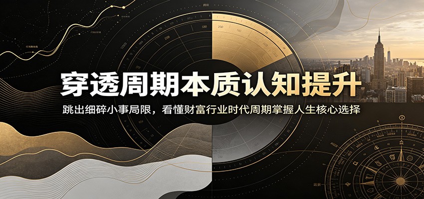 穿透周期本质认知提升:跳出细碎小事局限,看懂财富行业时代周期掌握人生核心选择-副业网