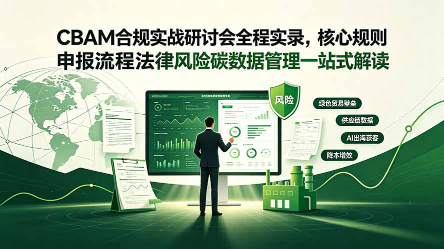 CBAM合规实战研讨会全程实录,核心规则申报流程法律风险碳数据管理一站式解读-副业网