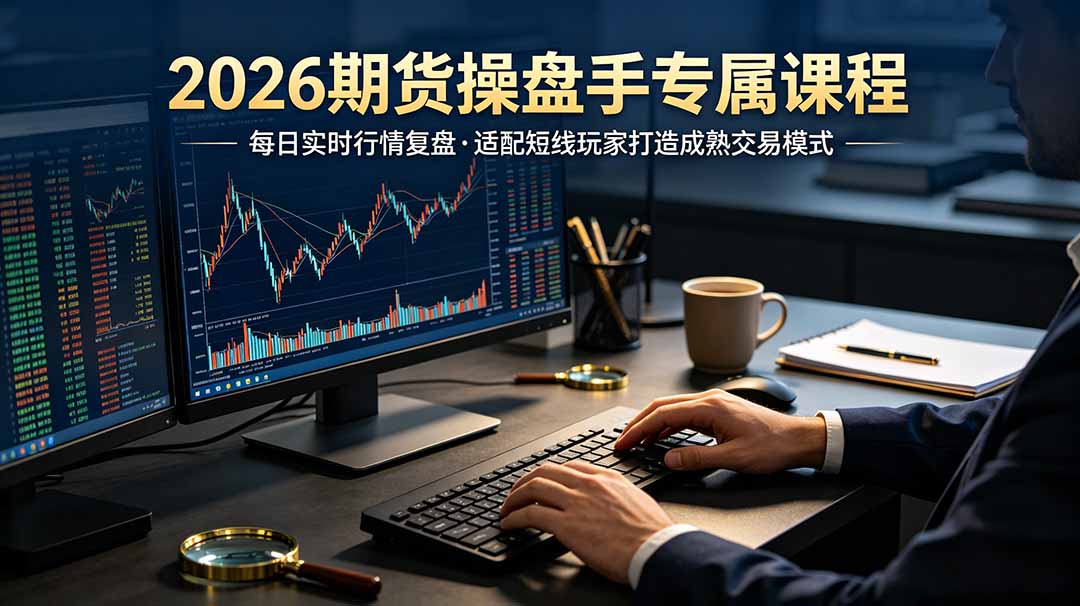 2026期货操盘手专属课程-更新7月11,每日实时行情复盘,适配短线玩家打造成熟交易模式-副业网