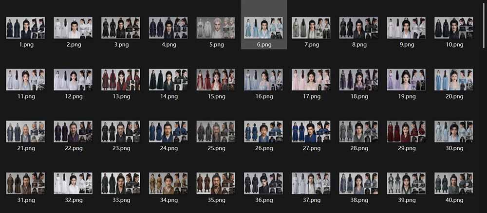 图片[3]-200个仙侠玄幻仿真人素材◆10男主×10女主×180配角，4K资料卡+AI生图提示词，漫剧必备-副业网