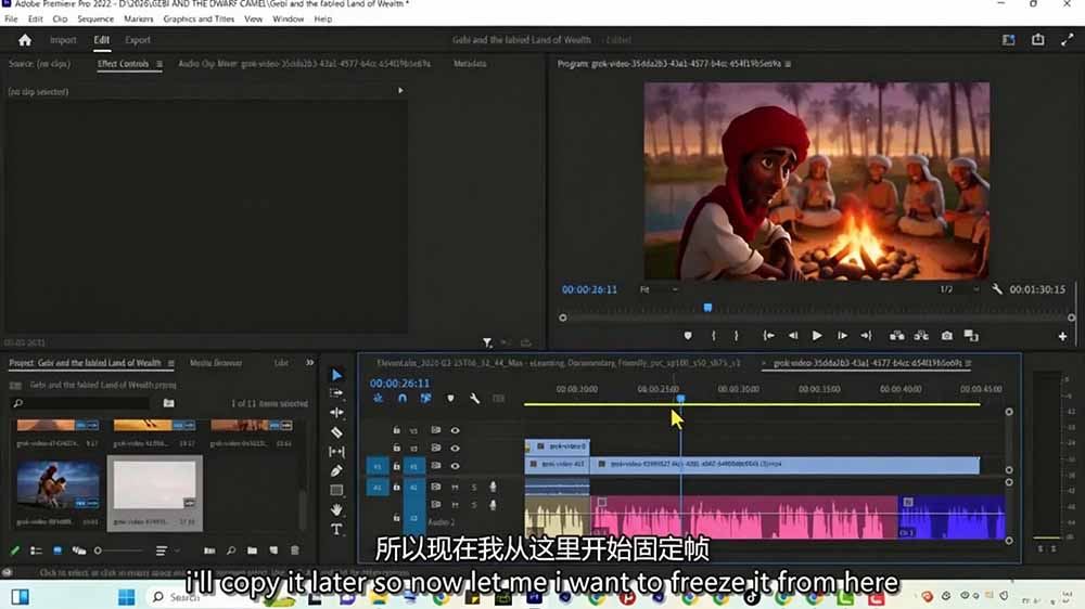 图片[6]-Grok Imagine AI故事动画短片实战：电影级视觉效果+角色一致性+高级提示词+后期剪辑全流程-副业网
