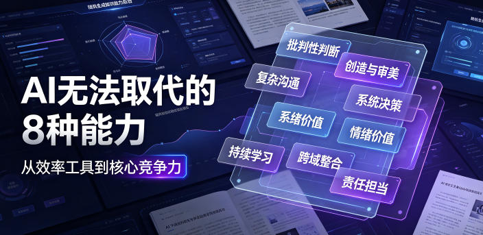 付费文章:AI无法取代的8种能力-副业网