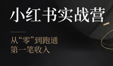 金金老师·小红书实战营-副业网