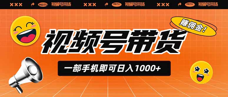 视频号带货,一部手机即可日入1000+,无人直播玩法轻松躺赚带货佣金-副业网