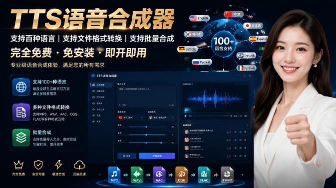 最新TTS配音，支持批量，支持文件格式转换，功能超多-副业网