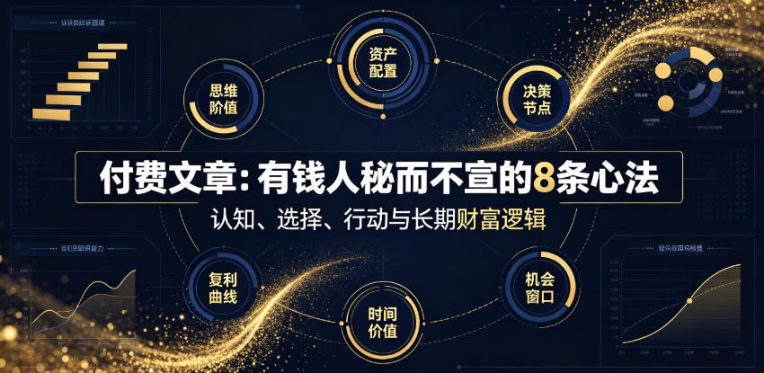 付费文章：有钱人秘而不宣的8条心法-副业网