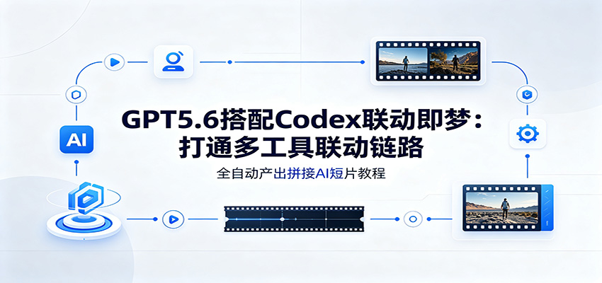 GPT5.6搭配Codex联动即梦：打通多工具联动链路，全自动产出拼接AI短片教程-副业网