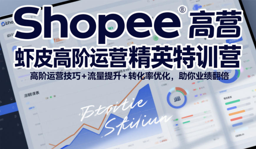 Shopee虾皮高阶运营精英特训营,高阶运营技巧+流量提升+转化率优化,助你业绩翻倍(更新26年7月)-副业网