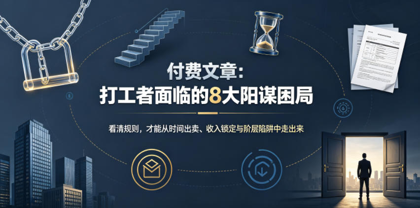 付费文章：打工者面临的8大阳谋困局-副业网