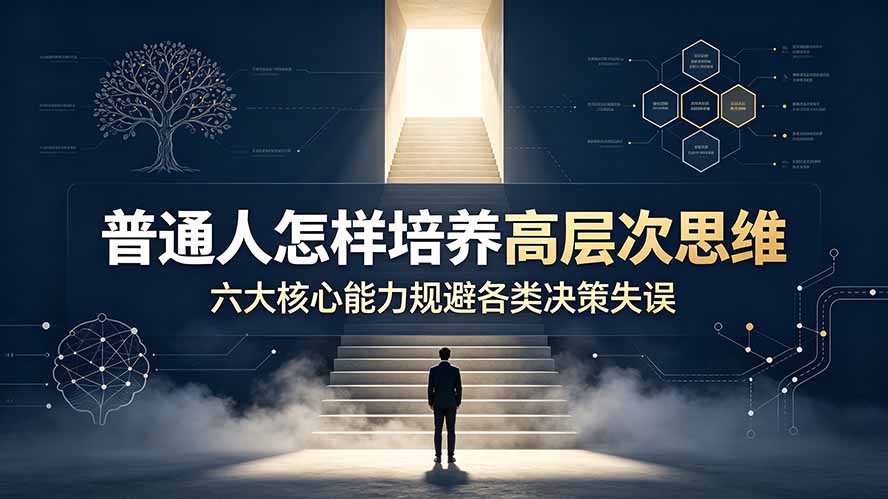 付费文章:普通人怎样培养高层次思维,六大核心能力规避各类决策失误-副业网