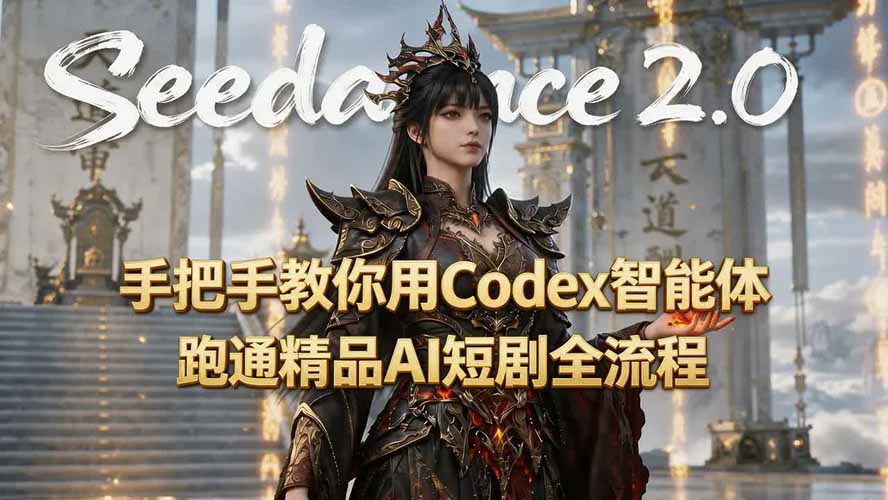 手把手教你用Seedance2.0+Codex智能体跑通精品AI短剧全流程(附3种skill技能-副业网