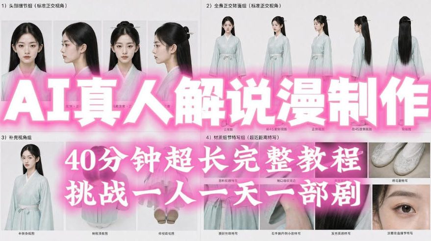 2026年AI真人解说漫剧自动批量化制作教程,40分钟超长完整,自动批量化制作,挑战一人一天一部剧!-副业网