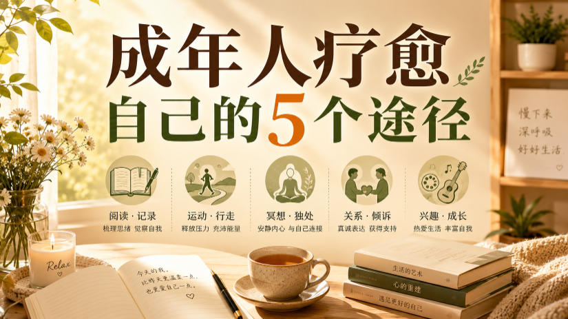 付费文章：成年人疗愈自己的5个途径-副业网