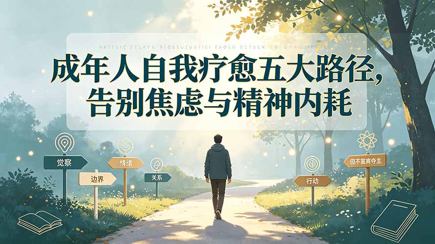 付费文章:成年人自我疗愈五大路径,告别焦虑与精神内耗-副业网