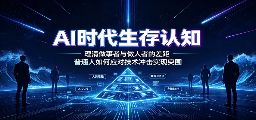 AI时代生存认知：理清做事者与做人者的差距，普通人如何应对技术冲击实现突围-副业网