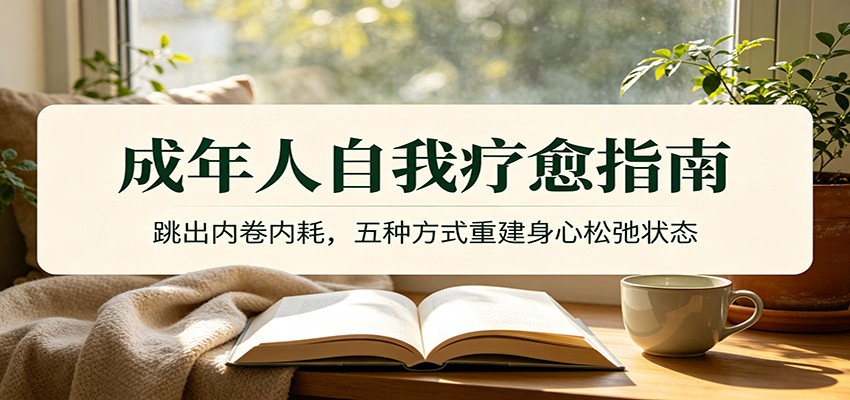 成年人自我疗愈指南:跳出内卷内耗,五种方式重建身心松弛状态-副业网