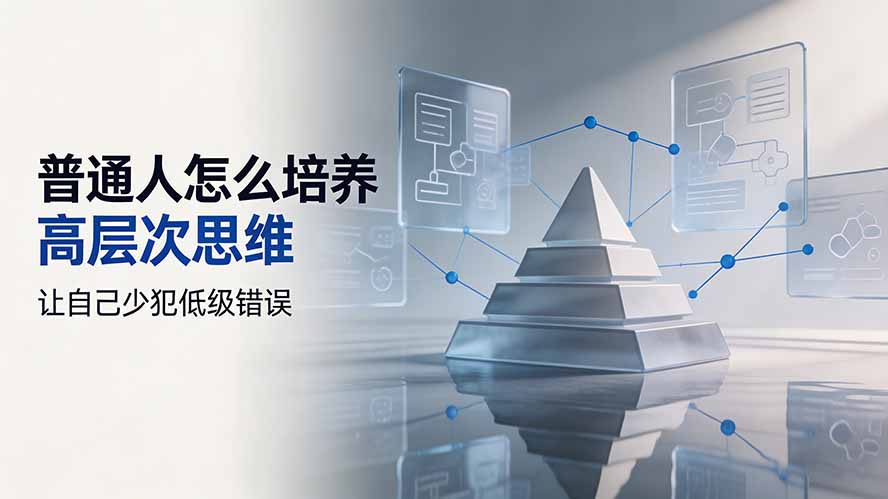 付费文章:普通人怎么培养高层次思维,让自己少犯低级错误-副业网