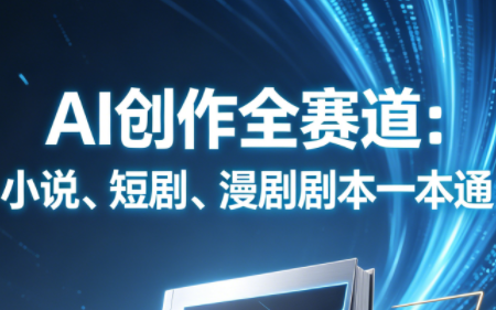 AI创作全赛道：小说、短剧、漫剧剧本一本通(更新7月)-副业网