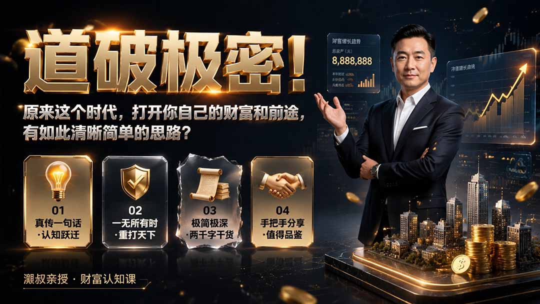图片[2]-付费文章：道破极密！原来这个时代，打开你自己的财富和前途，有如此清晰简单的思路？-副业网