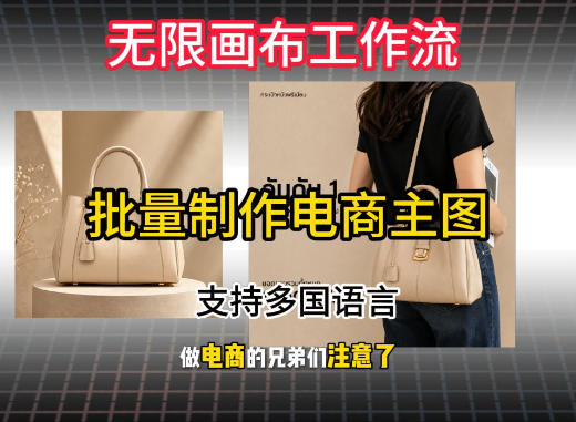 无限画布工作流搭建教程,一键电商主图批量制作,批量下载,支持多国语言-副业网