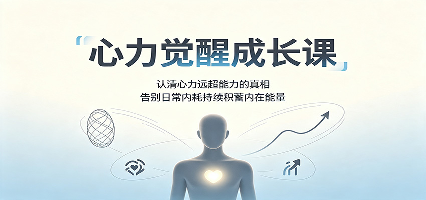 心力觉醒成长课:认清心力远超能力的真相,告别日常内耗持续积蓄内在能量-副业网