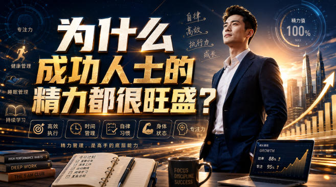 付费文章:为什么成功人士的精力都很旺盛?-副业网