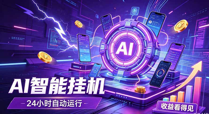 AI智能广告挂机,躺赚新模式 设备托管运行,解放双手持续变现-副业网