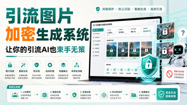 引流图片加密生成系统,让你的引流AI也束手无策-副业网