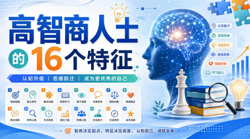 付费文章:高智商人士的16个特征-副业网