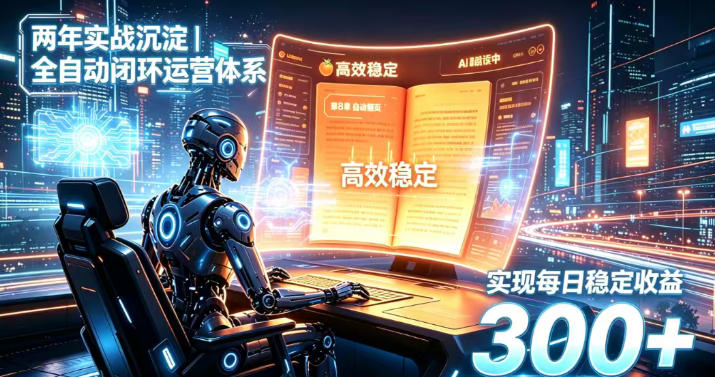 两年实战沉淀|全自动闭环运营体系,实现每日稳定收益300+【揭秘】-副业网