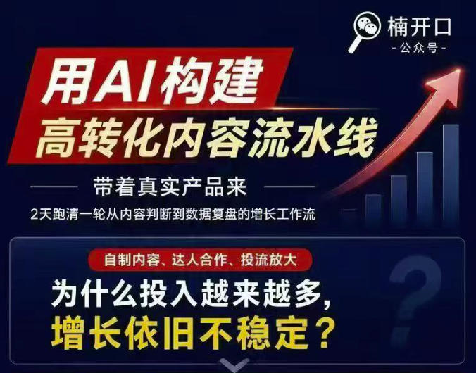 小红书AI内容生产2026年线下课完整现场还原版,用AI构建高转化内容流水线-副业网