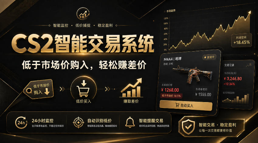 CS2智能交易系统，轻松賺差价|自动运行，无需自己挂G|数据支持任何形式验证【揭秘】-副业网