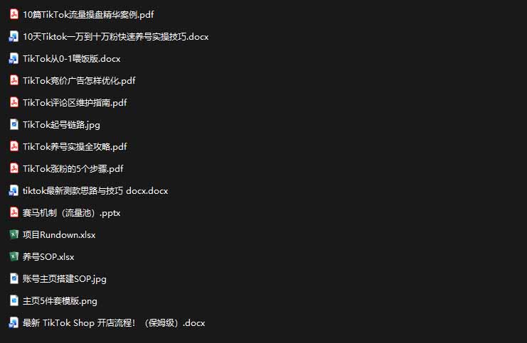 图片[3]-2026TikTok海外掘金实战课——养号SOP+爆款公式+选品测款+广告投流+Shop开店，跑通海外运营全链路-副业网