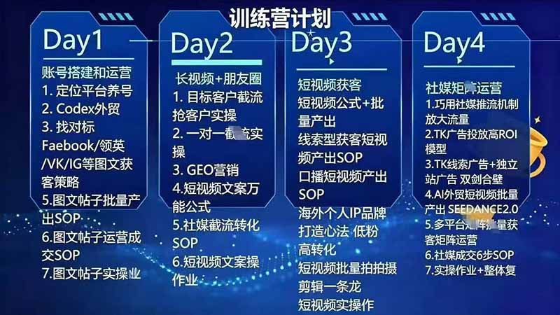 图片[3]-外贸人海外获客专属课程-更新8月，讲解社媒账号运营AI矩阵玩法，，系统掌握海外客户开发全流程实战方法-副业网